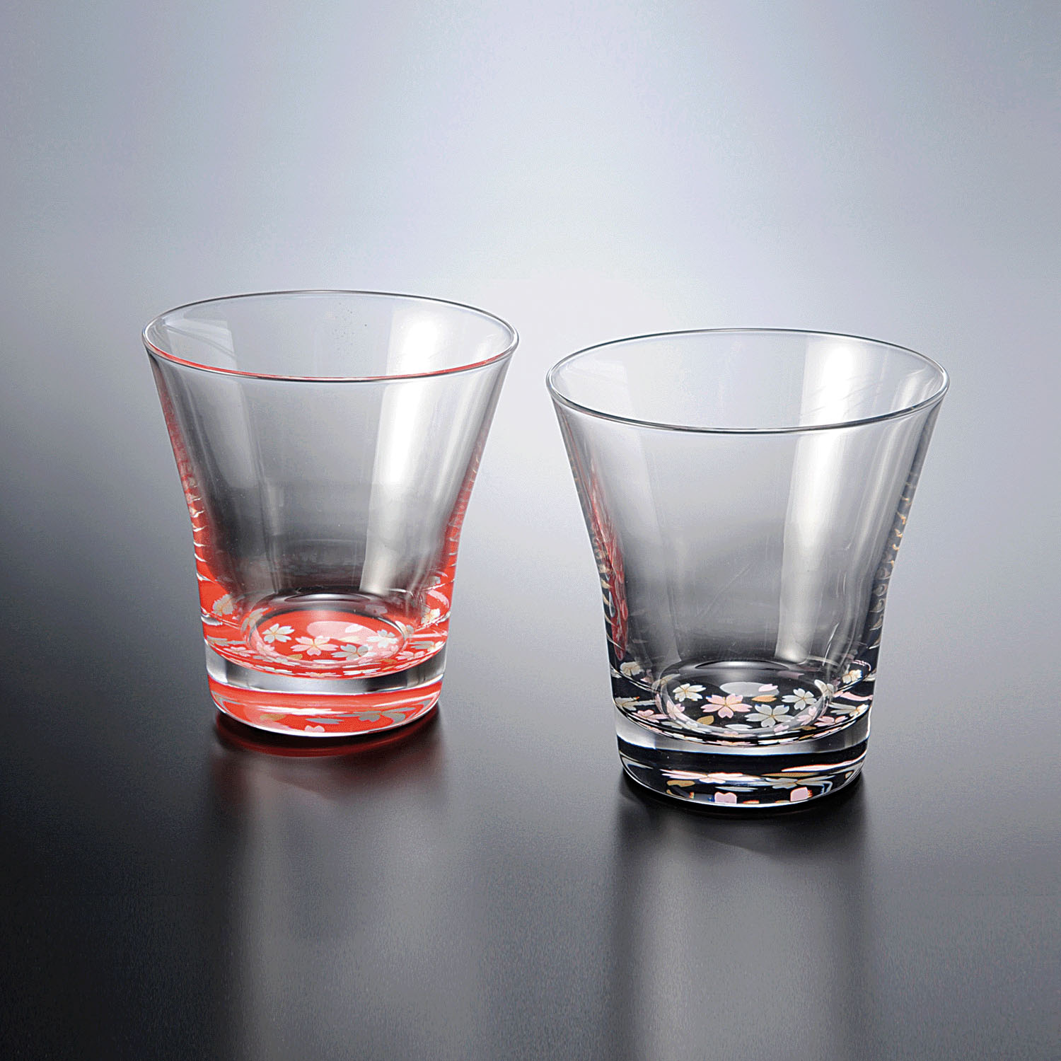 ぬりもん de Verre  フリーグラス 蒔絵 桜