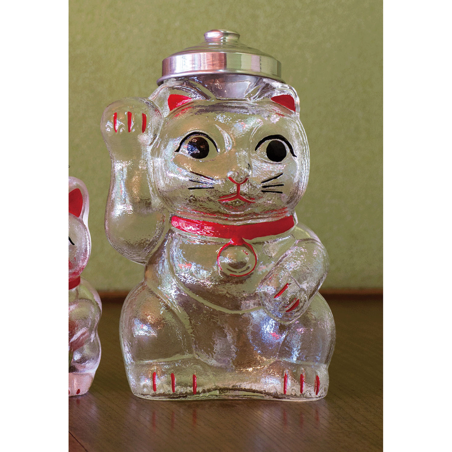 招き猫 菓子びん